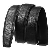 Ceinture en cuir véritable de vachette de luxe pour homme, personnalisable avec logo, largeur 3,5 cm, sangle automatique 110-130 cm