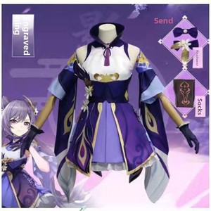 Ropa Interior para <span class=keywords><strong>Cosplay</strong></span> de Klee, Hu Tao, Keqing, Linda Ropa Interior de Anime para Mujer, Poliéster HT9-26 - Product Image 1