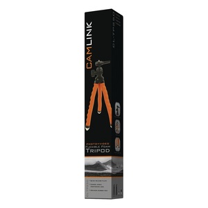 Mini Trípode Flexible de 27.5cm Naranja y Negro para Cámara y Teléfono - Product Image 5