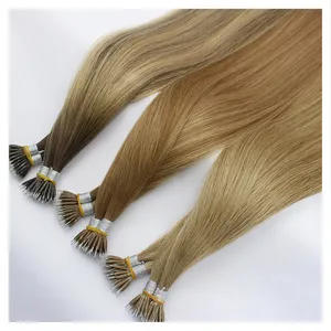 Wholesale 2024 Hot Selling Russian Double Drawn Pre Bonded Nano Ring Human Hair Extensions
