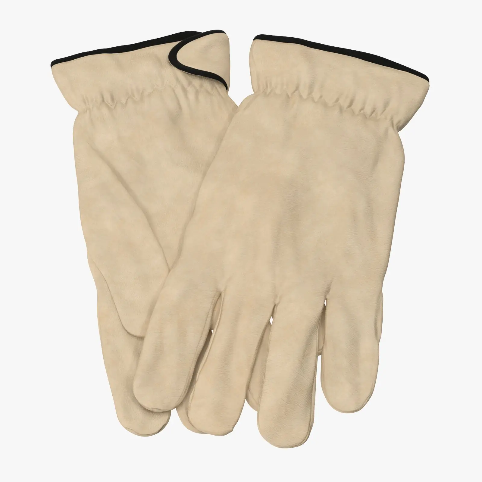 Guantes de trabajo de soldadura Guantes de trabajo de algodón blanco al por mayor Materiales de calidad de mano protectora de punto