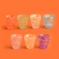 Breloque en résine miniature colorée en forme de tasse pour accessoires de colle créative DIY, décoration de paysage miniature