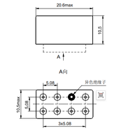 Relais électromagnétique JZC-30M DPDT 2CO Bobine DC 5V-27V Mini scellé pour applications aérospatiales