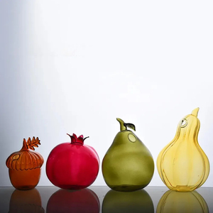 Fruit <strong>Shaped</strong> clear Glass <strong>Vase</strong> Creative Aromatherapy Bottle <strong>Vase</strong> Home Decoration Pomegranate Pear <strong>Flower</strong> Glass <strong>Vase</strong> - Product Image 1