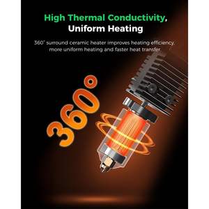 Kit de bloc chauffant en céramique Creality K2, accessoire d'imprimante 3D en métal résistant aux hautes températures jusqu'à 350°C - Product Image 3