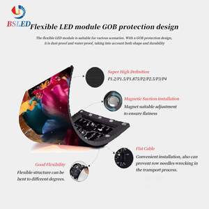 BSLED Nouveau design modulaire haute définition 4K IP65 Écran LED intérieur étanche 5000cd de luminosité pour comptoir de réception et cabine DJ - Product Image 2