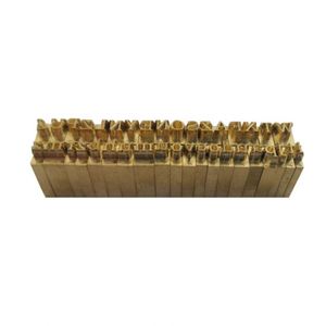 Custom Flexible Brass Letter Mold for DIY Hot Foil Stamping Coding Machines Metal Packaging Flexible Alphabets Numbers Symbols - Product Image 1