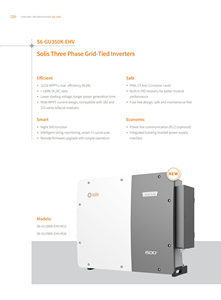 Inversores Conectados a la Red S6-GU350K-EHV Trifásicos de 350KW para Sistemas Solares Conectados a la Red - Product Image 1