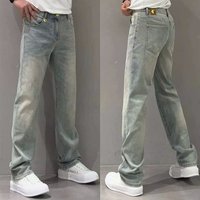 Jeans tendance pour homme de la marque ODM Fashion, coupe ample et décontractée, jambe large, style baggy.