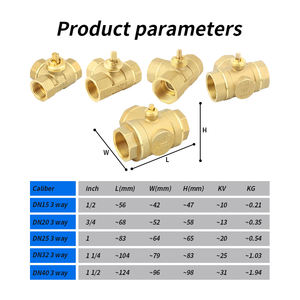 บอลวาล์วไฟฟ้าอัตโนมัติขนาดเล็ก2ทาง3ทางน้ำ - Product Image 3
