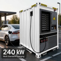 Estación de Carga Móvil para Almacenamiento de Energía 200kW 436kWh IP54, Optimización de Pico y Relleno de Pico, Lista para PV, Refrigeración Líquida, Cargador Rápido para Vehículos Eléctricos