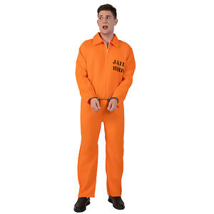 Disfraz de Halloween para Parejas, Disfraz de Prisionero Naranja, Conjunto de Mono para Fiesta de <span class=keywords><strong>Disfraces</strong></span> - Product Image 4