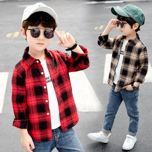 Best Selling Products in America Cotton Toddler Clothes Wholesale Baby <b>Boy</b> Plaid Button <b>up</b> Shirts - Product Image 3