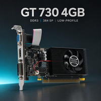 Nueva Tarjeta Gráfica de Bajo Perfil GT730 de 4GB DDR3 para Computadoras de Escritorio con Ventilador, para DVI, VGA, DirectX 11, PCI Express