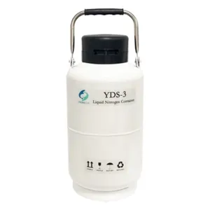 Réservoir d'azote liquide cryogénique en aluminium Conteneur YDS-3 Azote liquide fécondation in vitro FIV/bétail/ferme