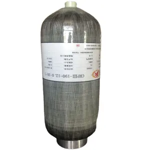 Kj fábrica direta melhor preço fibra de carbono cilindro para scba tanque de ar de 1.1l 1.6l 0.5l 3l 6.8l 9l 12l