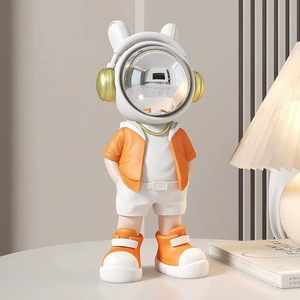 Spaceman Statue Astronaute Figurine Sculpture Résine Spaceman Modèle Ornement Maison Bureau Bureau Décoration De Table - Product Image 1