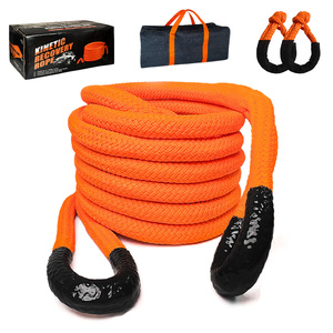 Corde de remorquage d'urgence tressée en nylon au meilleur <span class=keywords><strong>prix</strong></span> 22mm 6m pour véhicule utilitaire récupération haute résistance et remorquage hors route - Product Image 4