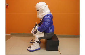 Prix bon marché Personnages de films d'action Statue de Stormtrooper grandeur nature en fibre de verre Statue de Stormtrooper - Product Image 3