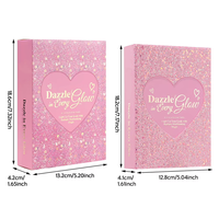 Palette de maquillage pour le visage 8 en 1, kit de maquillage tout-en-un de style livre, fard à paupières, blush, illuminateur, contour, rouge à lèvres, mascara pour le visage entier