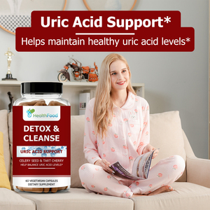 Capsules de purification détox à marque privée : Soutien à l'acide urique à base de graines de céleri et de cerise aigre pour le confort articulaire et un métabolisme sain - Product Image 4
