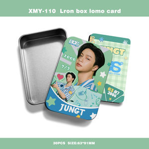 Enlace Total |   Caja de Metal Kpop con 30 Tarjetas Lomo Impresas en Alta Definición, Diseño de Autobús Tailandés BUS 4EVE Love Sick, Manualidades en Papel - Product Image 4