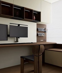 Scrivania in Legno Moderna ed Ecologica con 4 Cassetti per Camera da Letto, Soggiorno, Hotel e Villa - Product Image 3