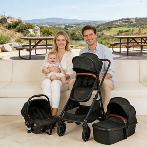 Poussette pliable 3-en-1 pour bébés et tout-petits, siège <span class=keywords><strong>auto</strong></span> double pour jumeaux, landau de voyage pour nouveau-nés, vente en gros - Product Image 1