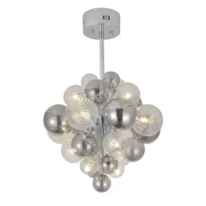 Vidro decorativo bola lustre globo pingente luz venda quente