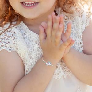 Bracelet réglable en laiton de haute qualité avec perles émail rose et blanc, motif <span class=keywords><strong>licorne</strong></span> <span class=keywords><strong>magique</strong></span>, pour fille, idéal au quotidien - Product Image 3