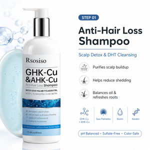 <span class=keywords><strong>Champú</strong></span> al por mayor OEM sin sulfatos con GHK y tripeptido de cobre, con queratina para el cabello, anticaída, revitalizante para el cuero cabelludo y contra la caída del cabello. - Product Image 3