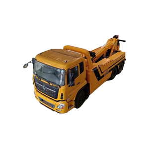 Camion de dépannage lourd Dongfeng 6x4 2024, neuf, diesel, plateau plat, transmission manuelle, pour le sauvetage routier d'urgence, à vendre - Product Image 4