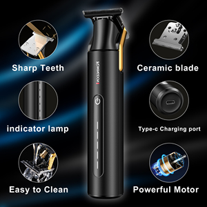 Tondeuse à cheveux professionnelle sans fil rechargeable par USB, lames en acier inoxydable, étanche IPX6, rapide, pour la maison et l'extérieur - Product Image 3