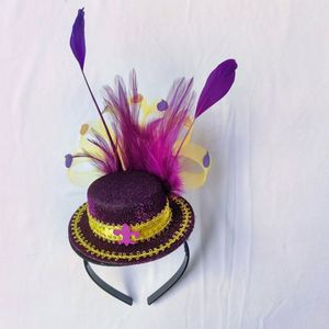 Diadema con Plumas para el Día de San Patricio, Accesorio para Mujeres, Decoración para Carnaval y Mardi Gras - Product Image 3