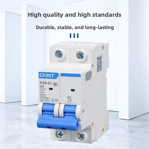 Interruptor de Aire Chint NXB-63, Interruptor Automático Monofásico de 2 Polos para Uso Doméstico, 63A, Trifásico, 3 Interruptores Eléctricos DZ47 - Product Image 2