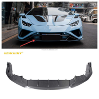 Lèvres avant en fibre de carbone sèche sur mesure pour pare-chocs de voiture Lamborghini HURACAN EVO RWD 2020 +