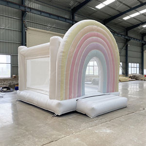 Casa de rebote inflable combinada de tablero de ajedrez negro blanco comercial con tobogán para fiesta Renta - Product Image 6