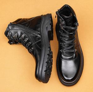 Men's Genuine Leather Pointed Toe High Top <b>Boots</b> with British Style Business Formal Wear White Wedding Shoes Breathable <b>Slip</b> <b>On</b> - Product Image 6