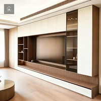 Meuble TV moderne XINGRUO avec écran et tiroirs, taille personnalisée pour hôtel et appartement
