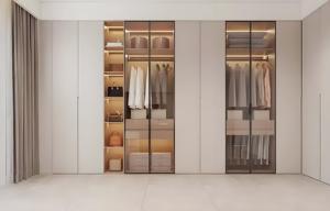 Armario de madera de diseño de lujo contemporáneo para dormitorio de alta calidad con máximo Almacenamiento y durabilidad - Product Image 3