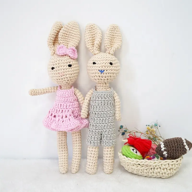 Amigurumi Toys animal Kids Baby toys 0 6 months stuffed animals toys Crochet Bunny Doll