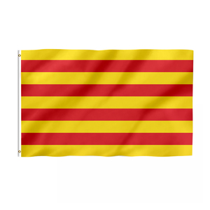 Bandiera personalizzata barcellona città a buon mercato 100% poliestere striscione spagnolo - Product Image 4