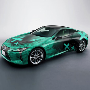 WRAPMASTER 1,52*20 metros Verde Negro automotriz envoltura de vinilo fresco envoltura de coche - Product Image 1