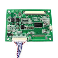 Placa Tcon Hcr-Tcon-N2 de 60 Pines con Señal TTL, Placa LCD Universal para TV, Placa Convertidora de LVDS a TTL para Pantalla A080Sn01 A104Sn03