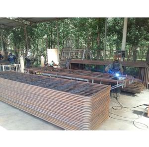 6-14ft tubo tondo in acciaio zincato recinzione fattoria cancello allevamento rurale bestiame porta principale Ranch cancelli d'ingresso per bovini mucca - Product Image 4