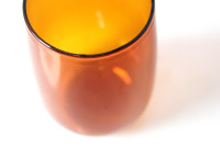 Verre borosilicaté résistant à la chaleur 500ML tasse à thé en verre à paroi unique ambre