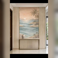 Panel Dinding PVC Cetak 3D 5D 8D Berkualitas Tinggi Mewah, Tahan Air, Anti UV, Motif Marmer untuk Dekorasi Interior Latar Belakang TV