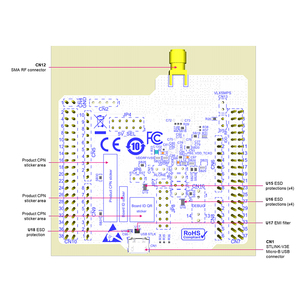 Dual-Core 32-Bit WL55JC1 <strong>Development</strong> <strong>Boards</strong> with 256-Kbyte Lora Module Programmers and Tools Kit - Product Image 2