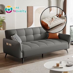 Antnovelty Sofá Cama Esquinero en U de Tela Roja Usado, Tamaño King, con 2 Bisagras, Turquía - Product Image 1