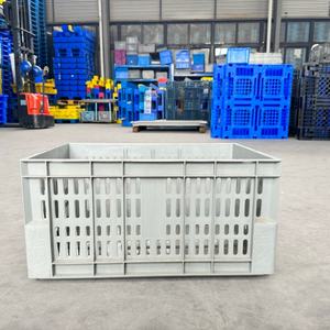 Endüstriyel Atölyeler İçin Ağır Hizmet Tipi HDPP Devirilebilir Kutu İstiflenebilir Dolaşım Kutusu Plastik Sağlam Sandık Sepet - Product Image 4